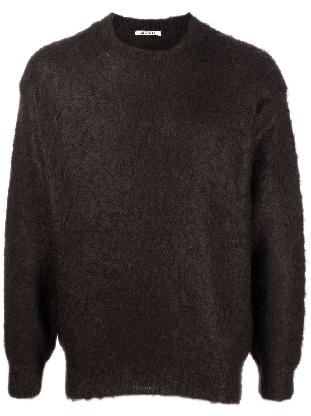 

Auralee brushed-finish knitted jumper - Brown