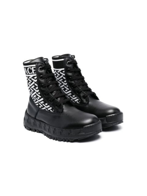 Versace Kids - La Greca ankle boots