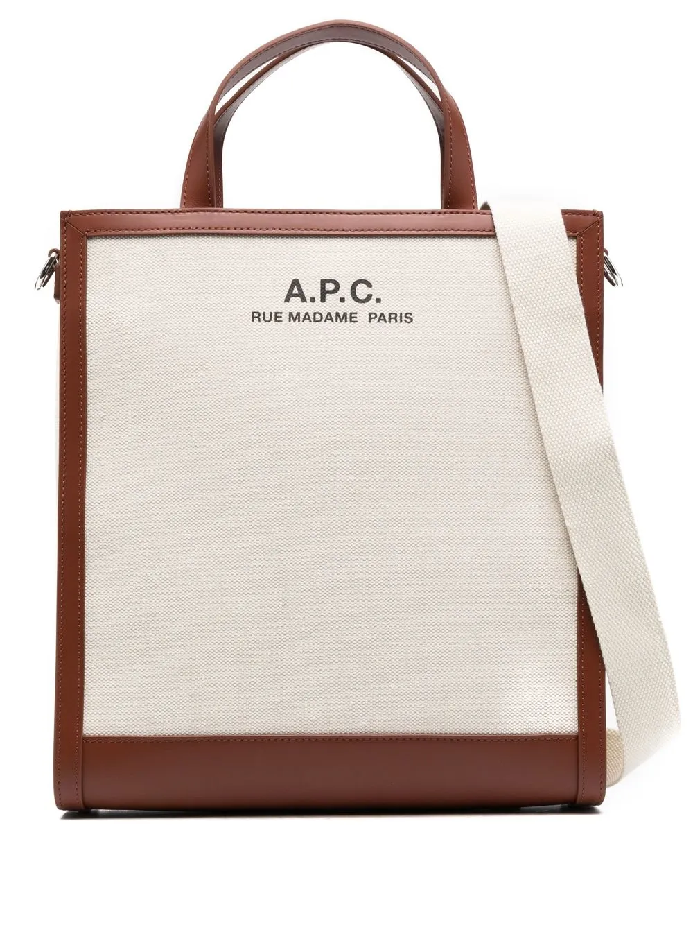 

A.P.C. tote con logo estampado - Neutro