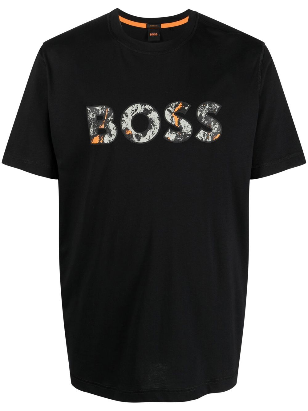 

BOSS playera manga corta con logo estampado - Negro