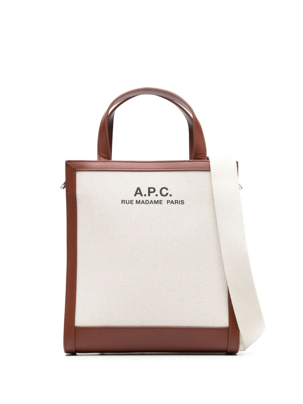 

A.P.C. tote con logo estampado - Neutro