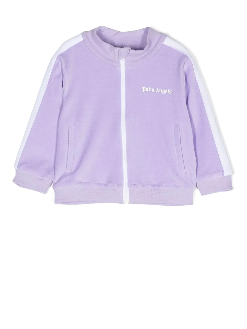 

Palm Angels Kids logo-print organic-cotton sweatshirt - Morado