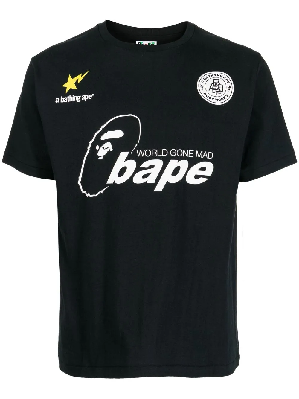 

A BATHING APE® graphic-print T-shirt - Black