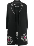 Moschino Pre-Owned 2000s floral-motif dress and coat set - Black