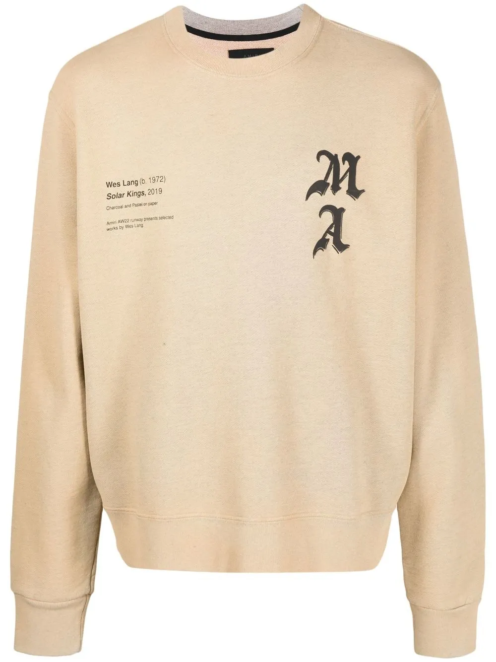 

AMIRI logo-print graphic sweatshirt - Neutrals