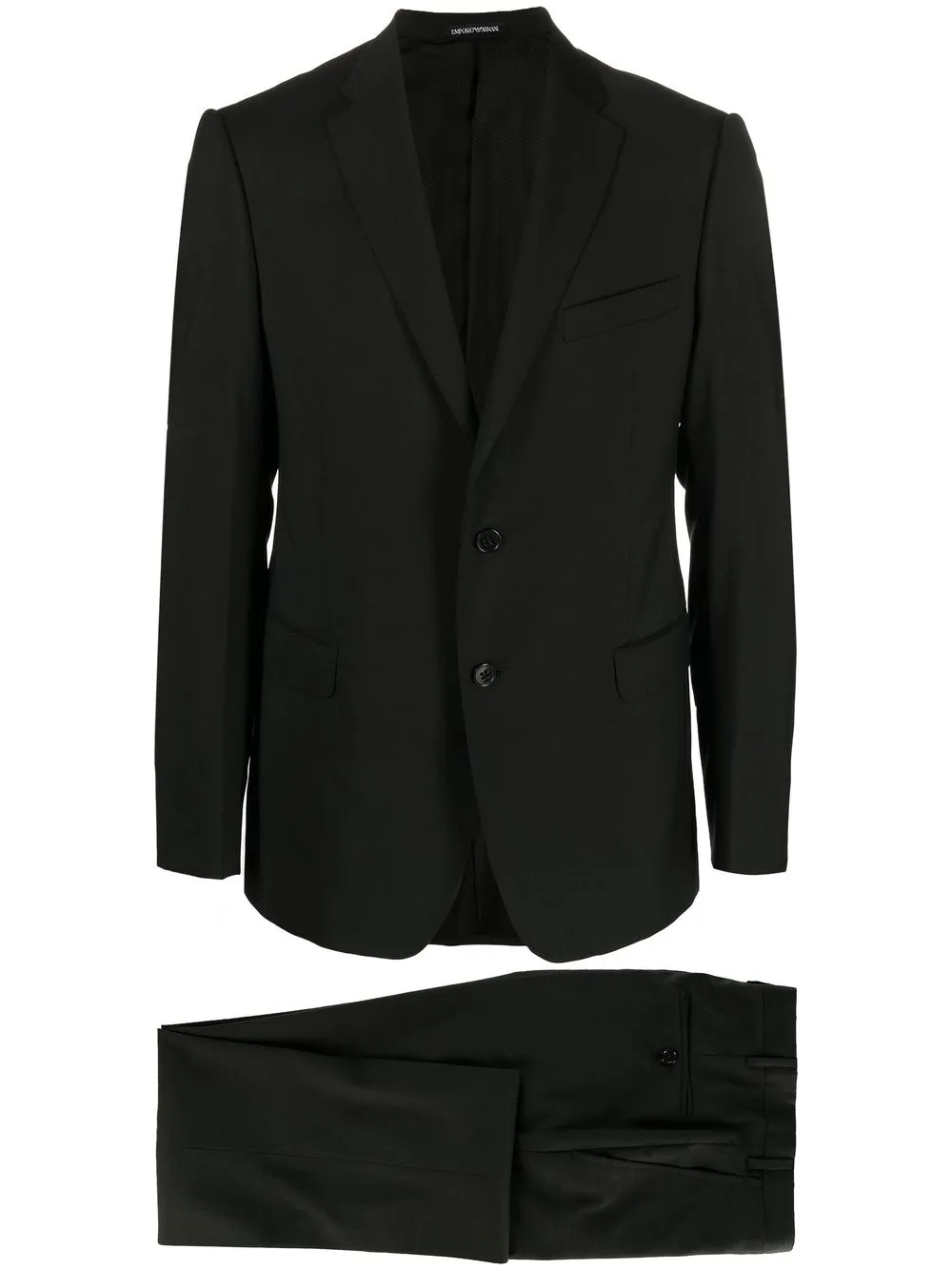 

Emporio Armani wool single-breasted suit - Black