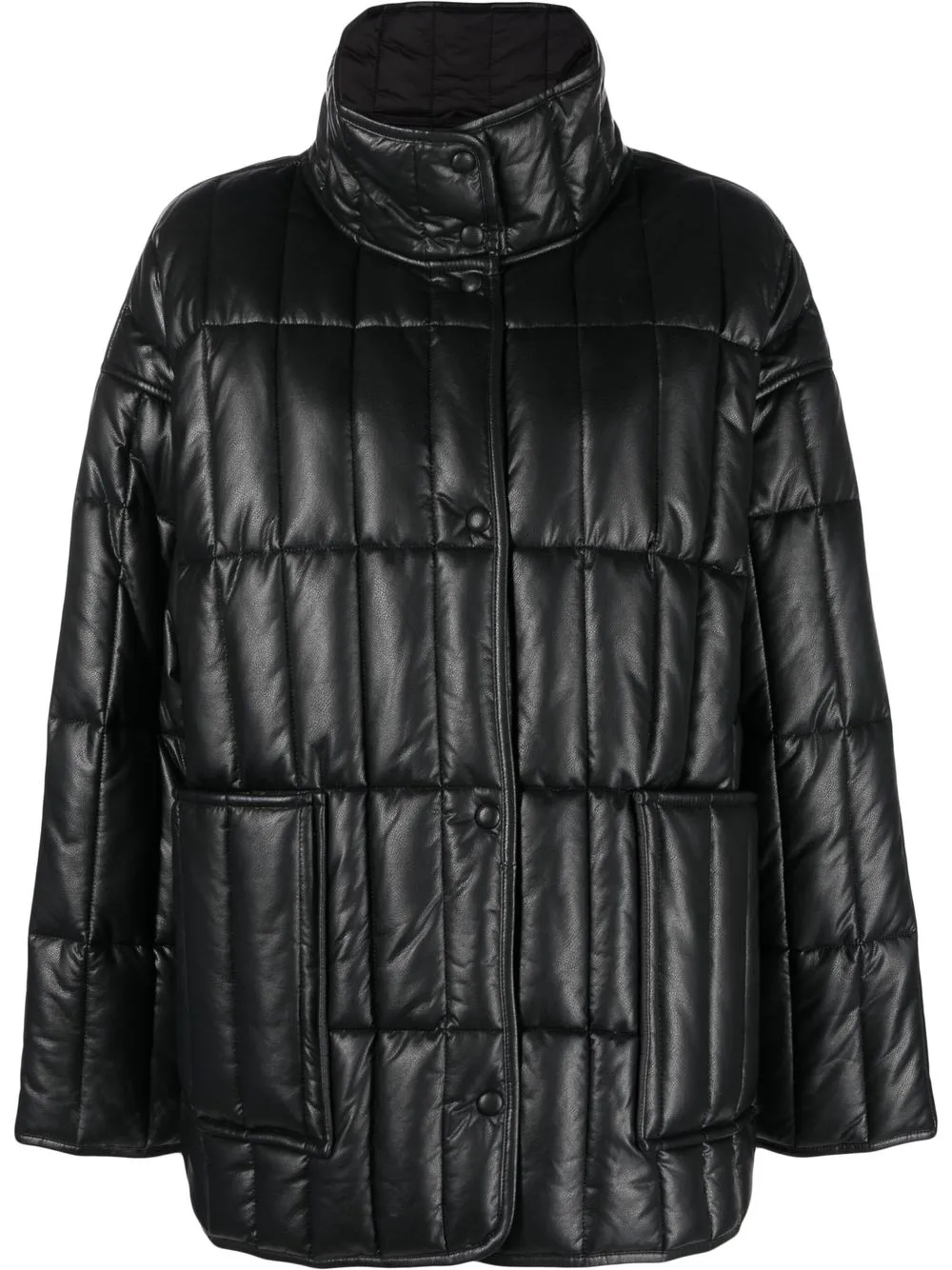 

STAND STUDIO button-up padded jacket - Black