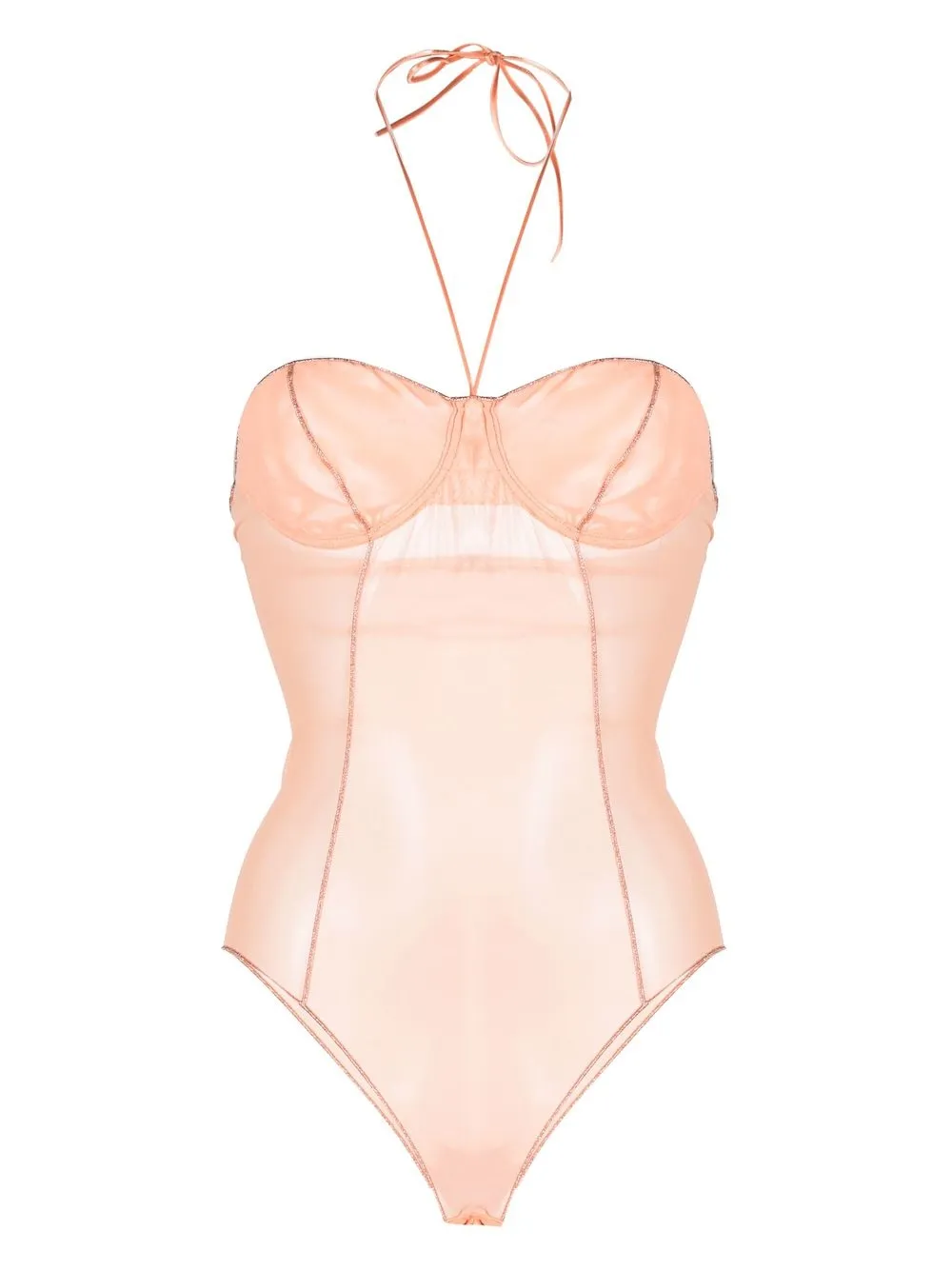 

Oséree body de malla con cuello halter - Rosado