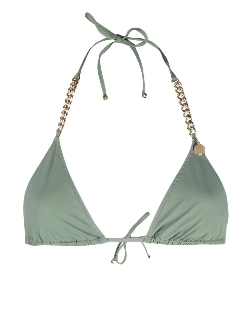 

Stella McCartney top con cuello halter - Verde