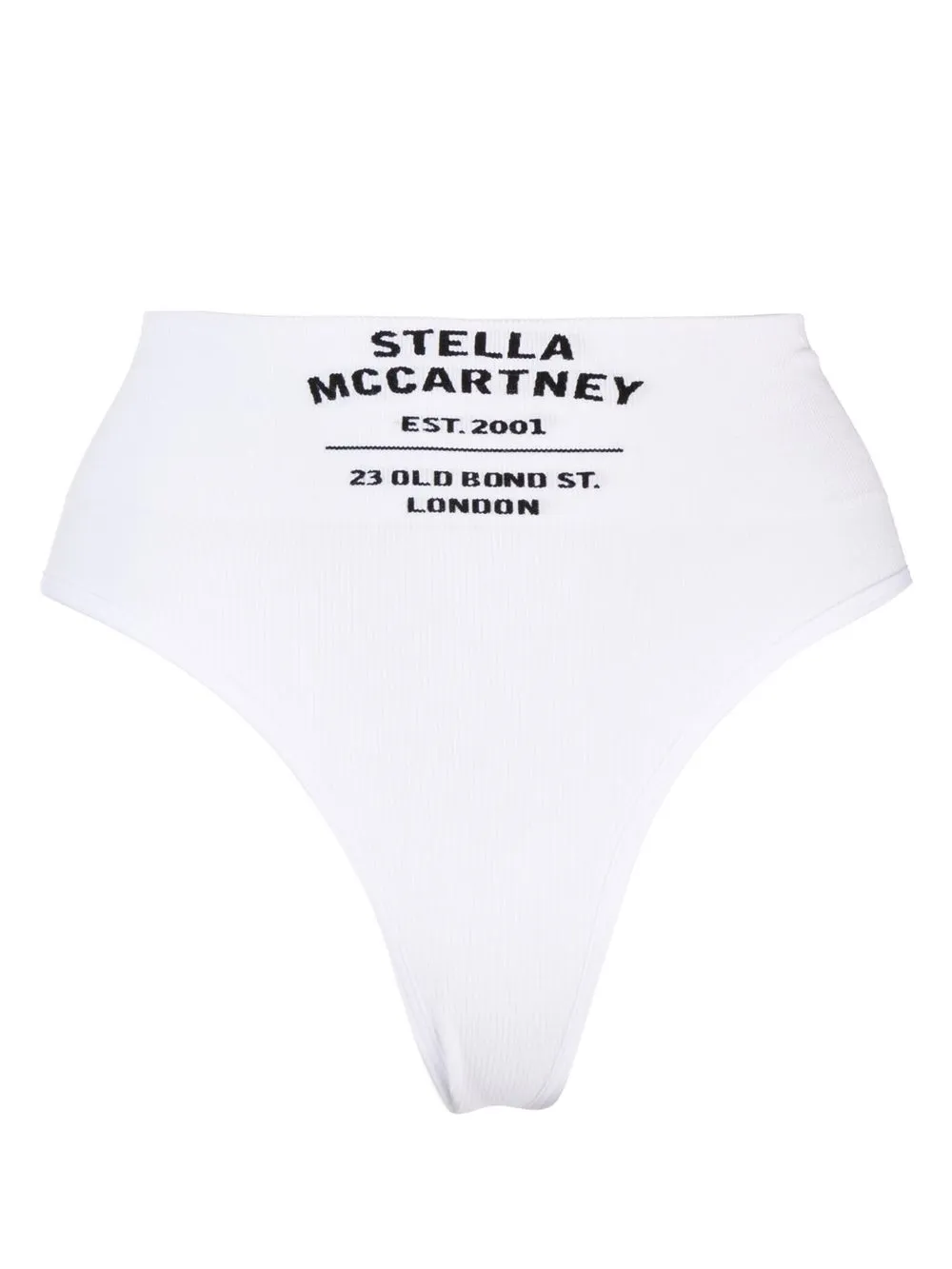 

Stella McCartney logo print thong - White