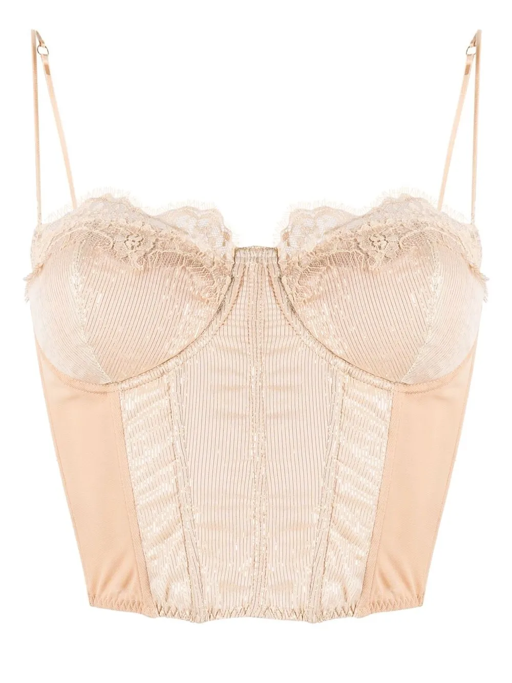 

Oséree bustier con detalles metalizados - Dorado