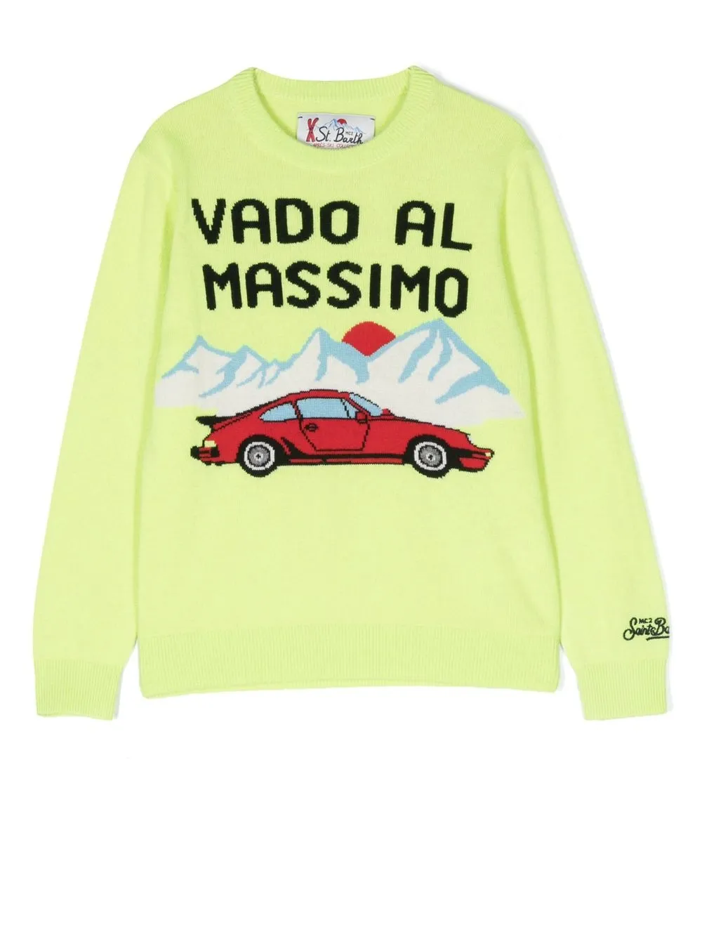 

MC2 Saint Barth Kids Vado Al Massimo intarsia-knit jumper - Green