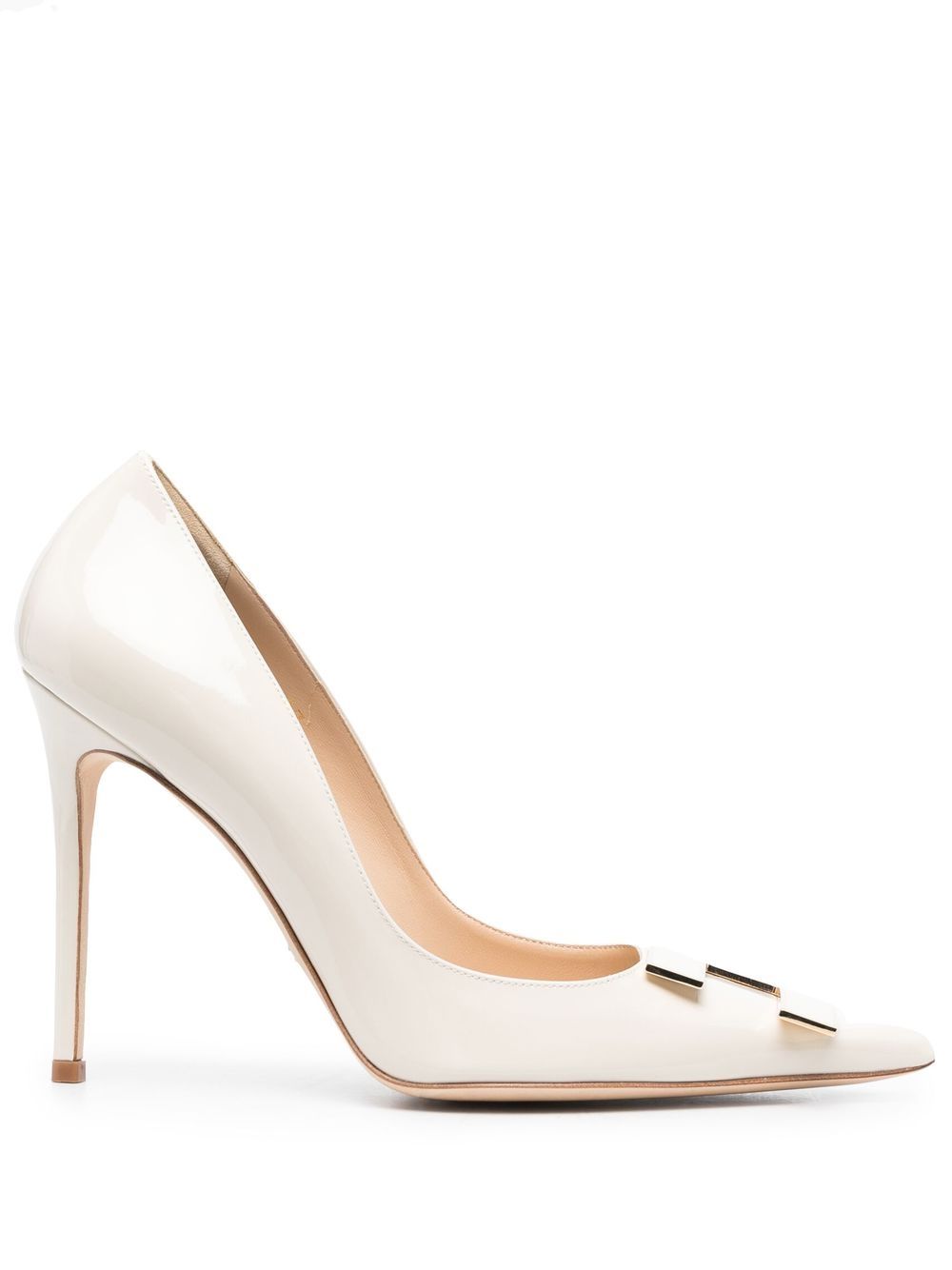 Elisabetta Franchi 110mm Stiletto Leather Pumps - Farfetch