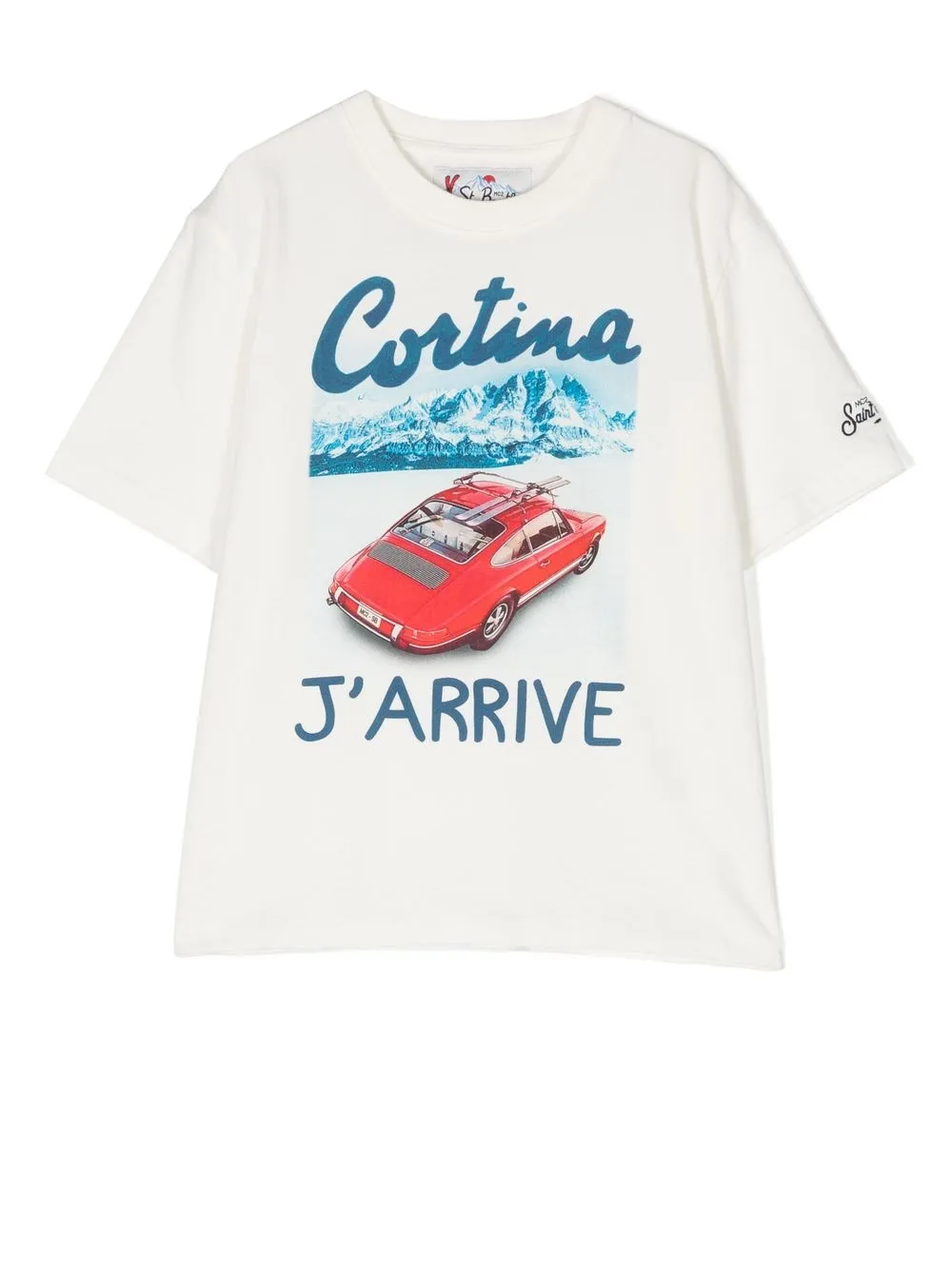 

MC2 Saint Barth Kids graphic-print cotton T-shirt - Neutrals