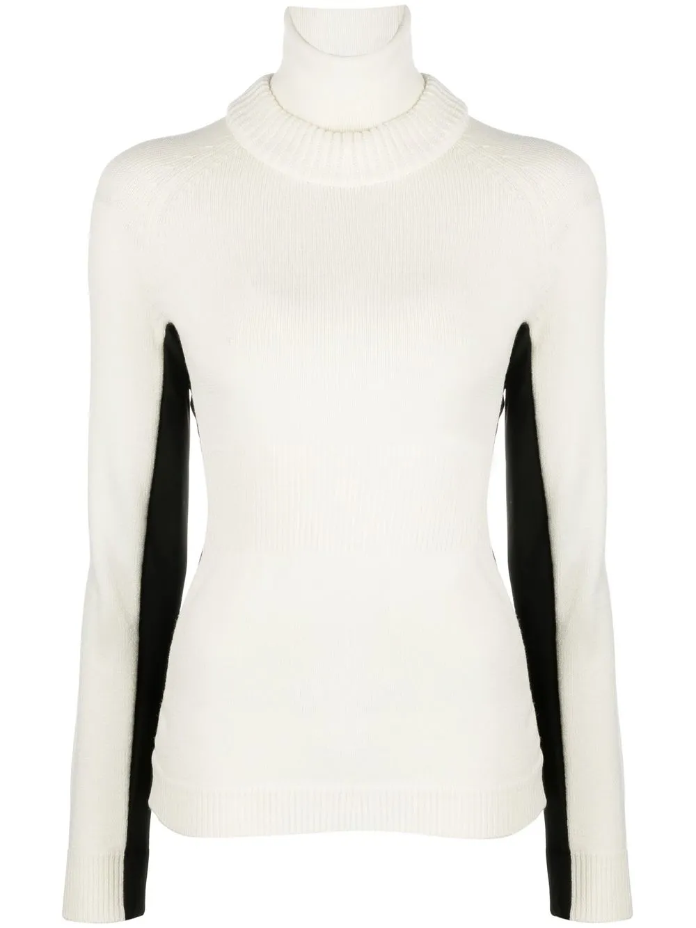 

Moncler Grenoble panelled roll-neck jumper - White