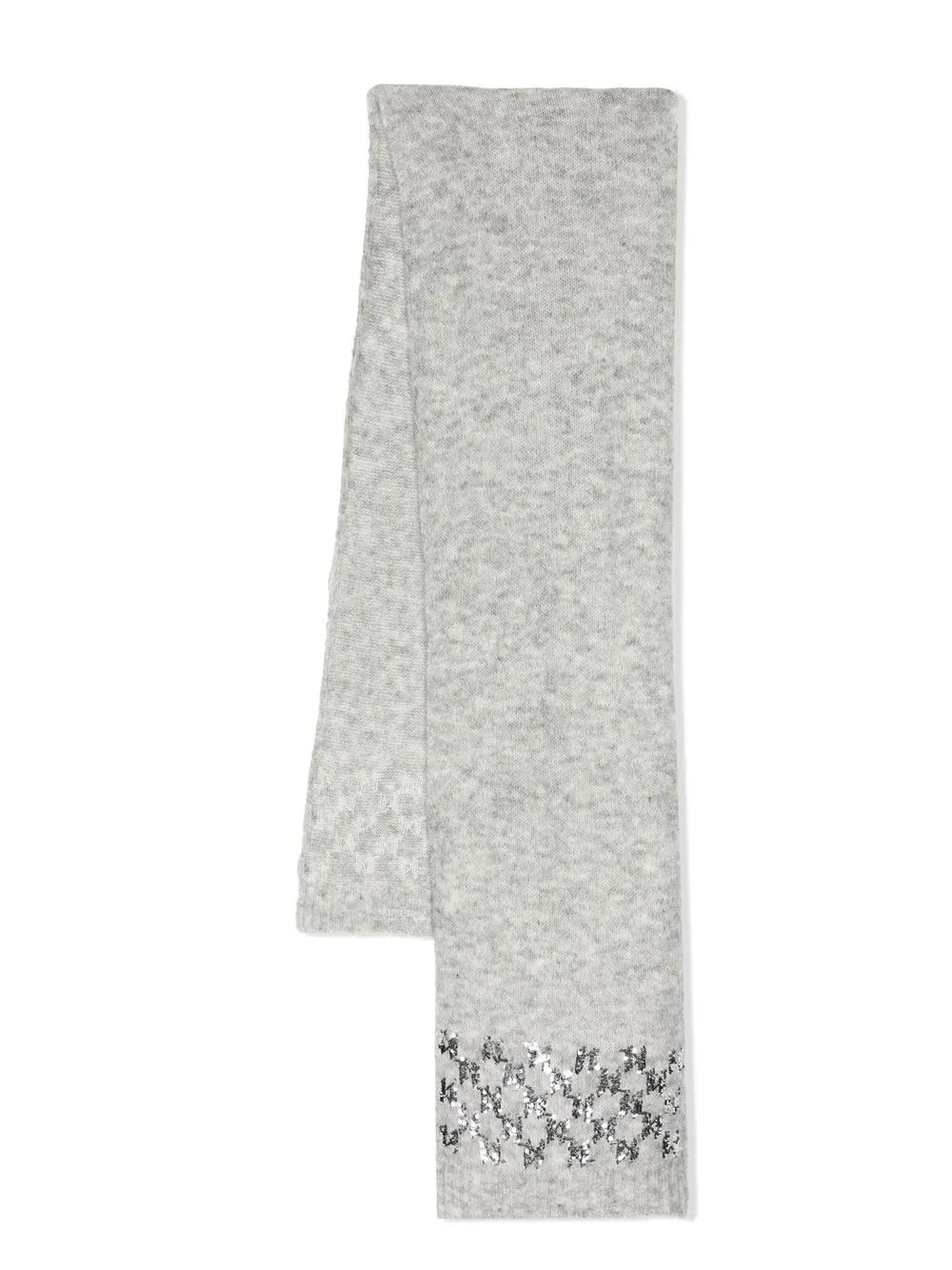 

Karl Lagerfeld K/Evening glitter-logo scarf - Grey