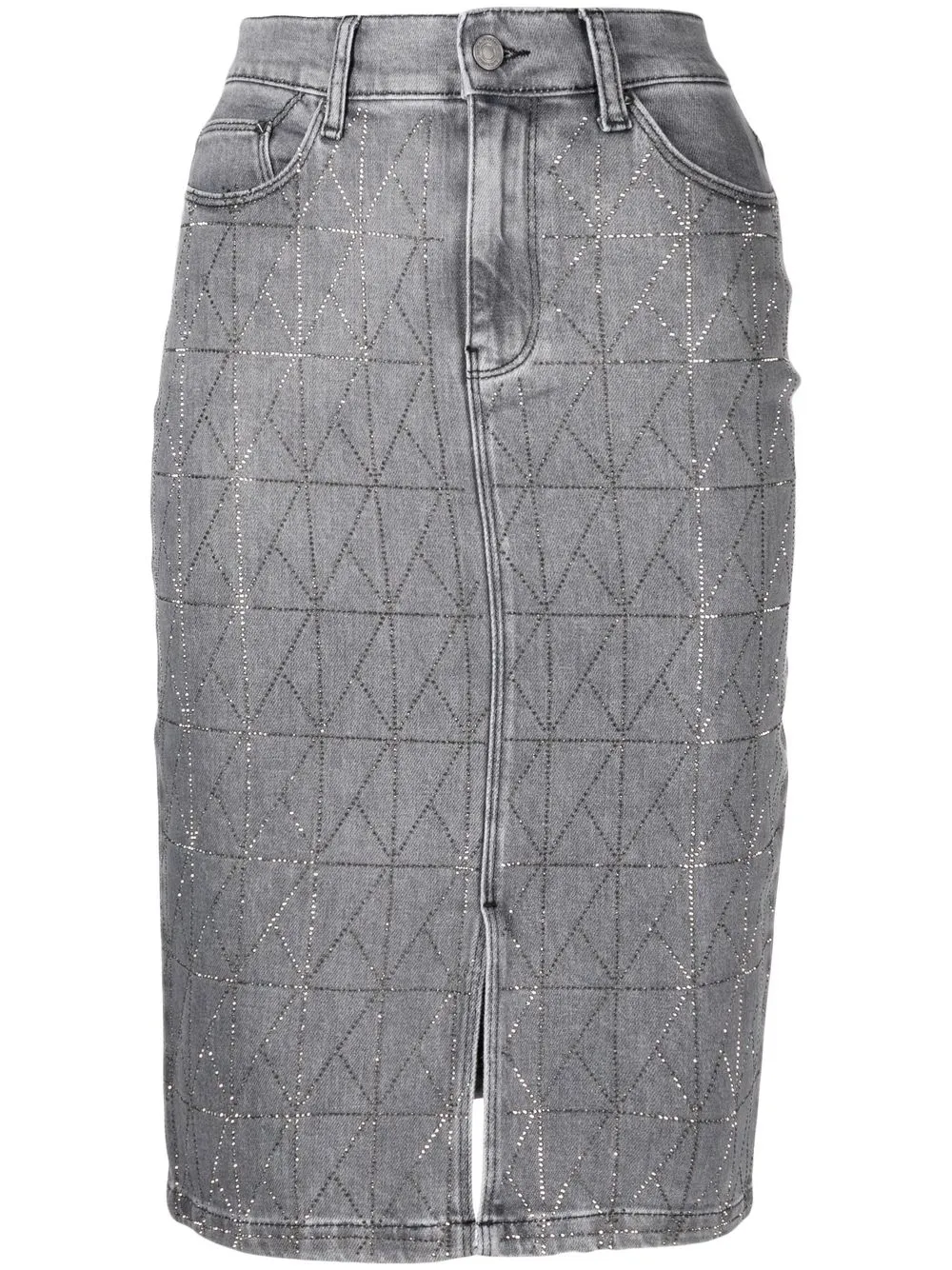 

Karl Lagerfeld K/sparkle denim skirt - Grey