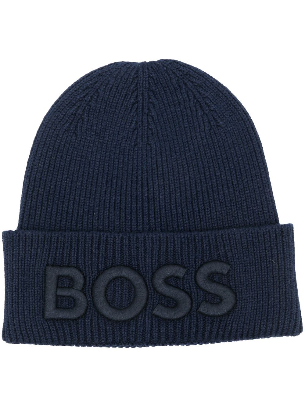 

BOSS gorro con logo bordado - Azul