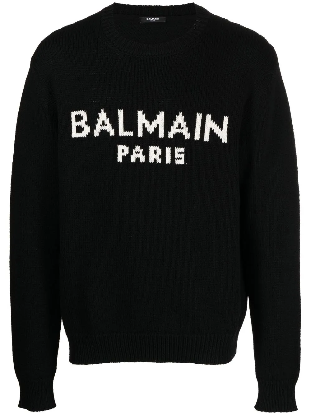 

Balmain suéter tejido con logo en intarsia - Negro