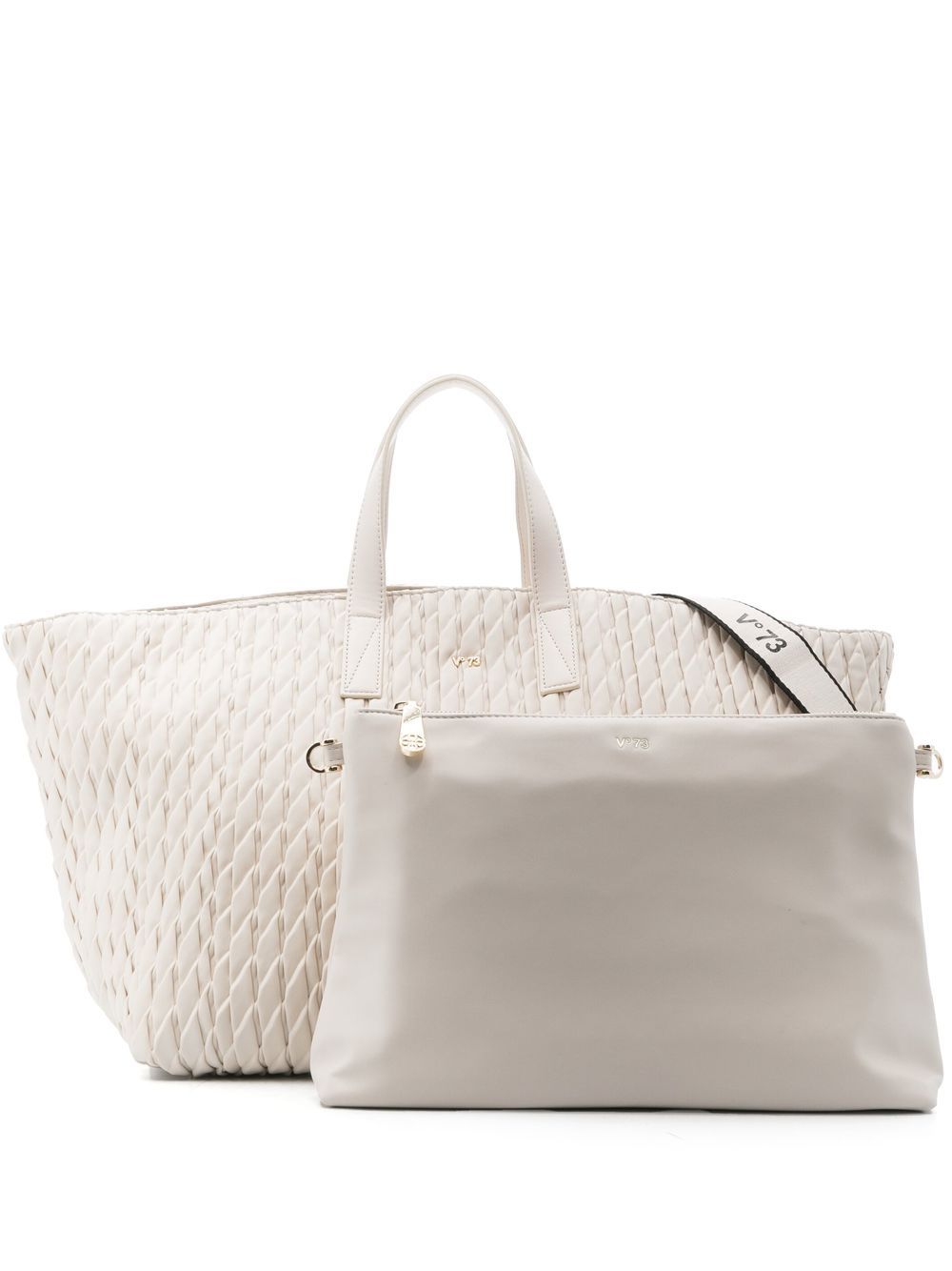 V73 Rossy Shopping Tote Bag In Neutrals