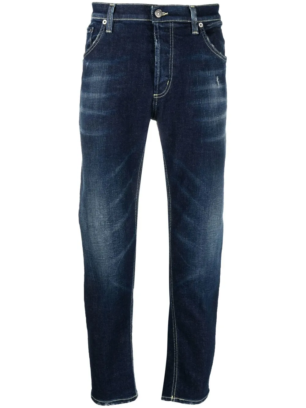 

DONDUP crease-effect straight-leg jeans - Blue