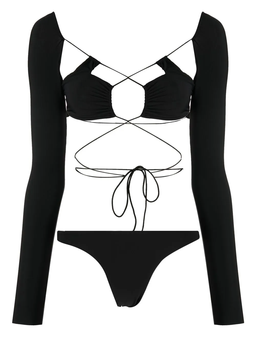 

Amazuìn bikini con detalle de aberturas - Negro