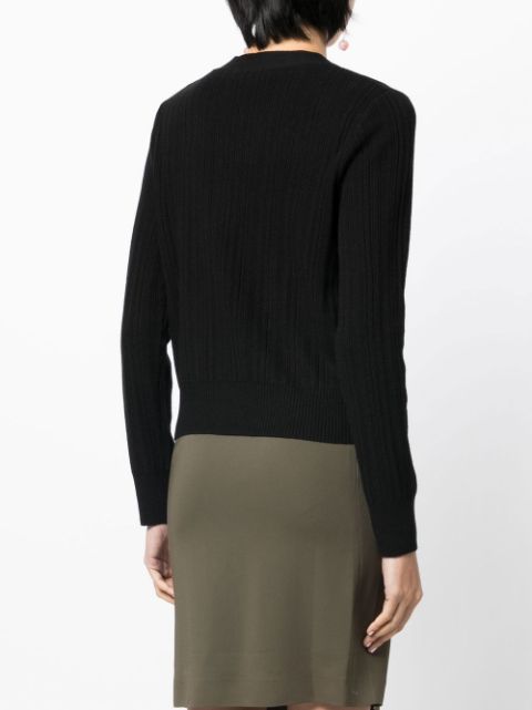 Tout a Coup chain-link Ribbed Cardigan - Farfetch