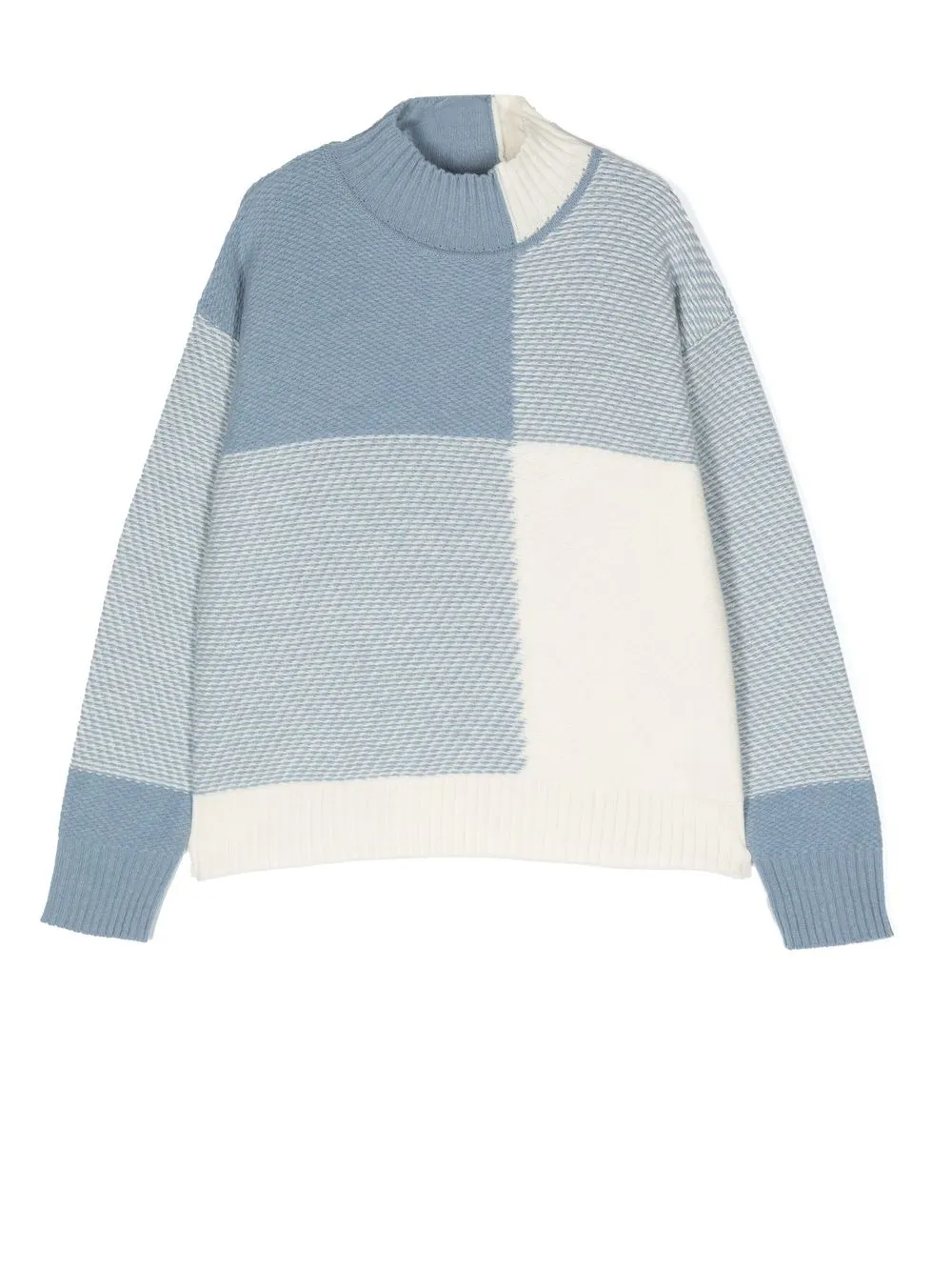 

Woolrich Kids intarsia-knit crew-neck jumper - Blue