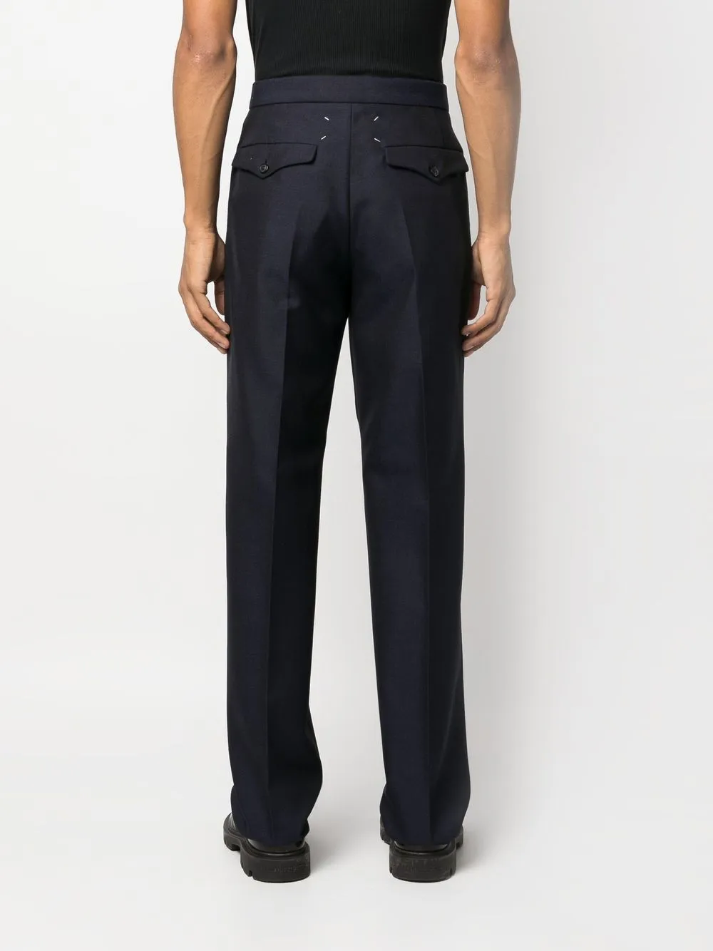 Maison Margiela four-stitch Tapered Trousers - Farfetch