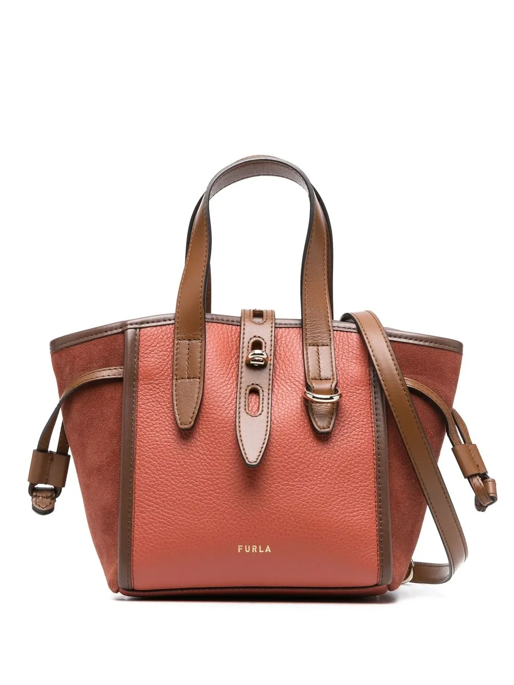 

Furla tote Net mini - Naranja