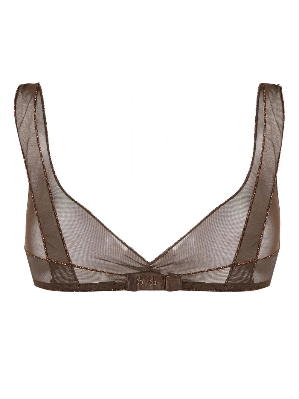 Oséree Bralette met metallic detail - Bruin