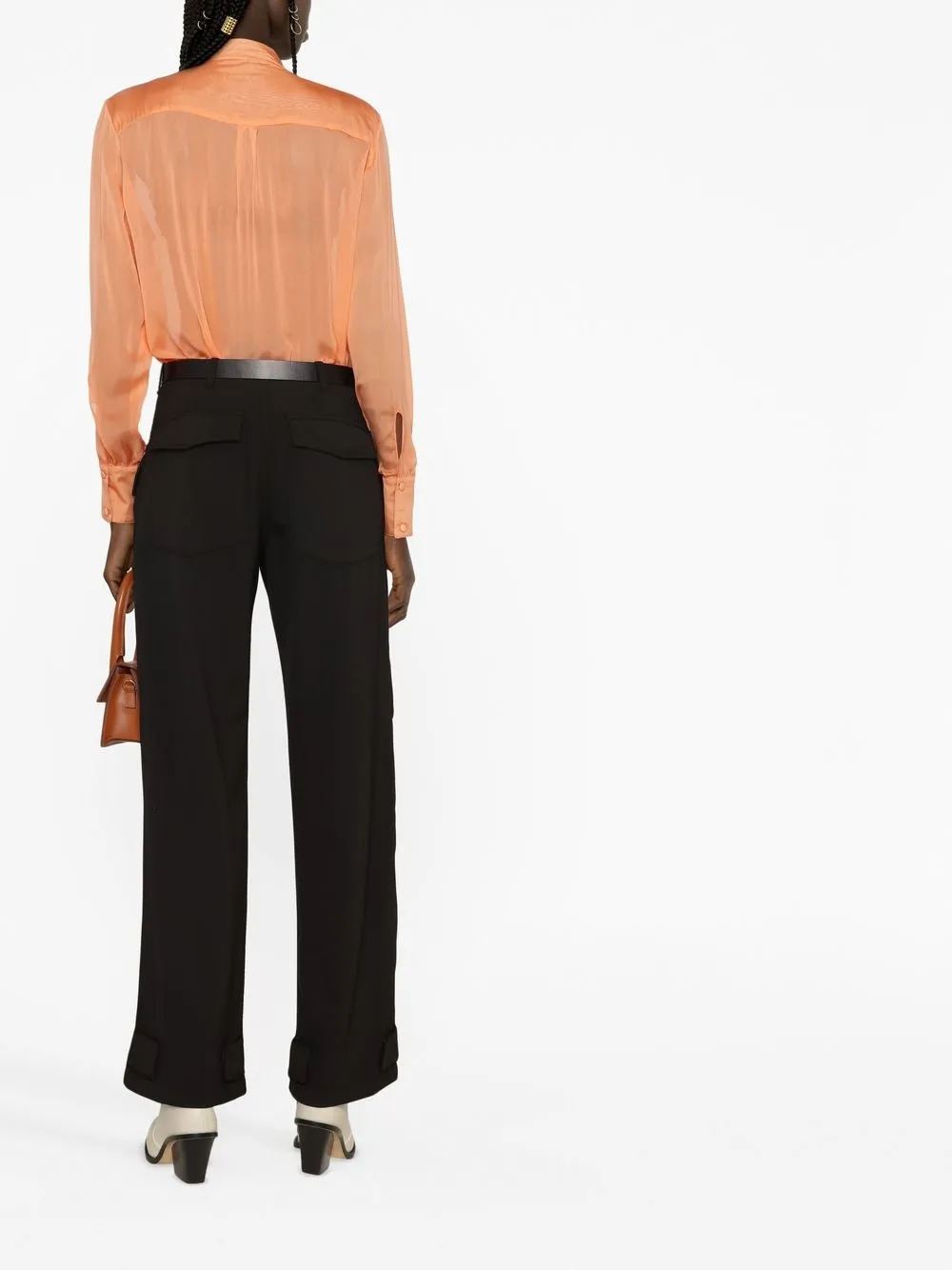 Etro Wide-leg Virgin-wool Trousers In Black