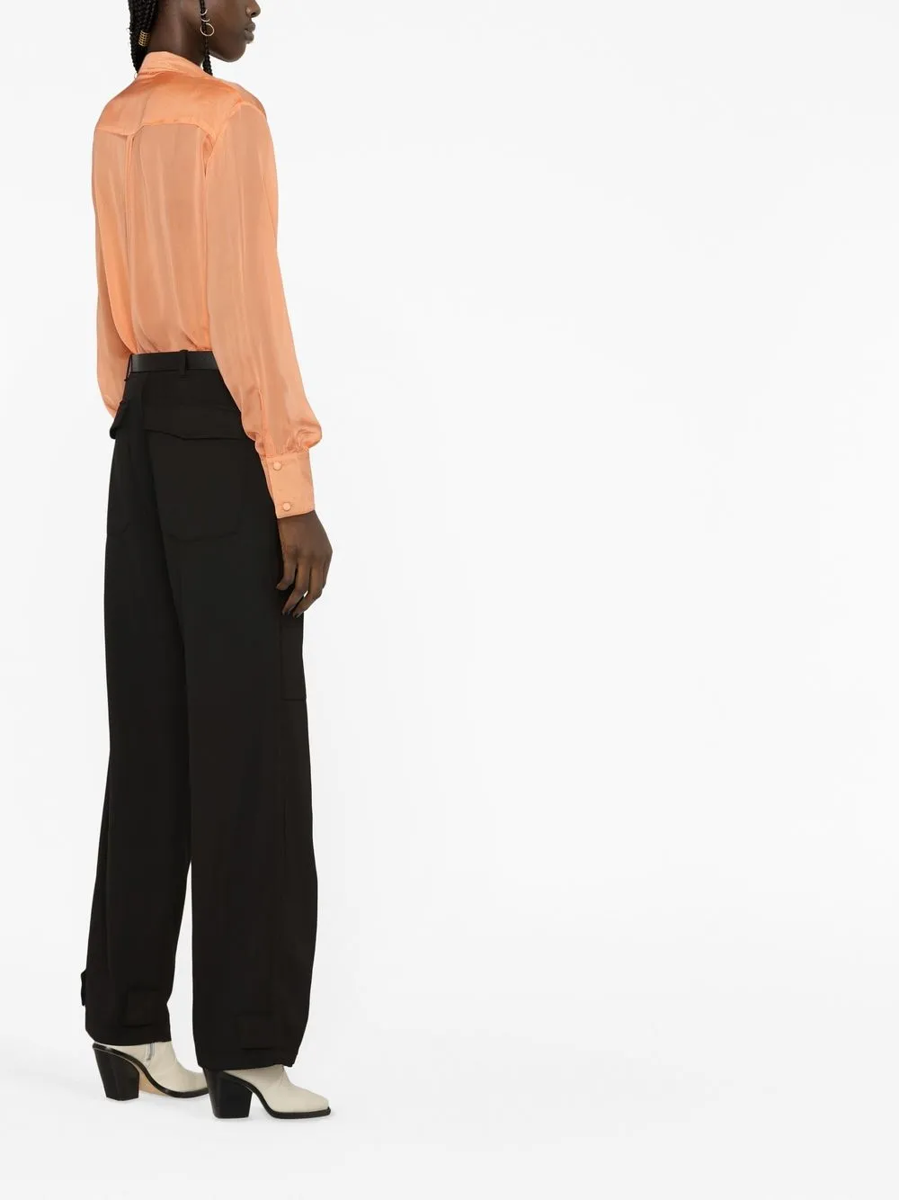 Etro Wide-leg Virgin-wool Trousers In Black