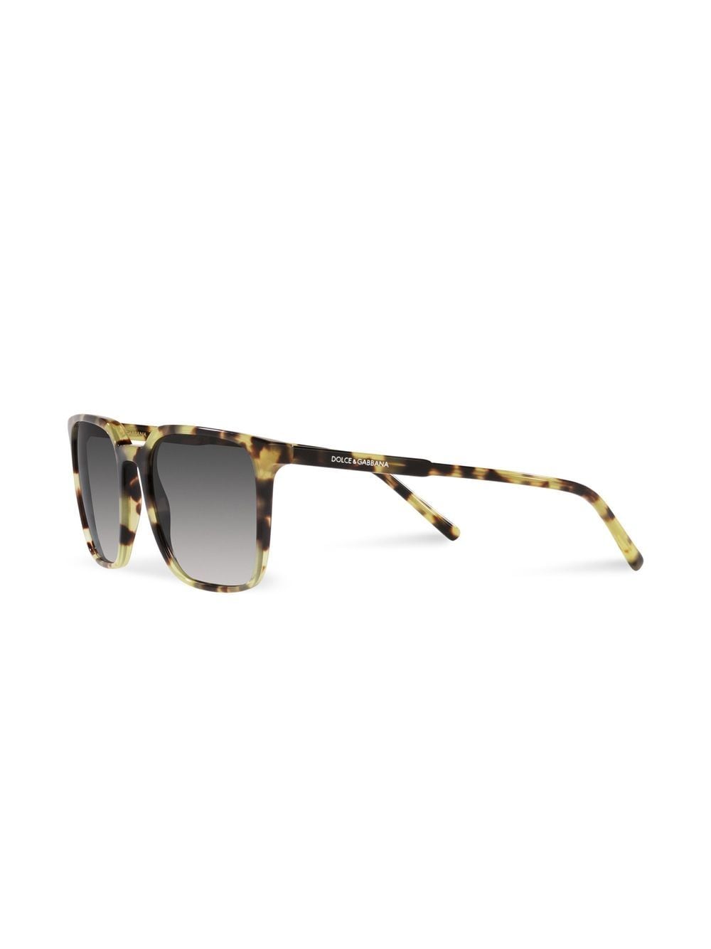 Shop Dolce & Gabbana Tortoiseshell-effect Square Sunglasses In Braun
