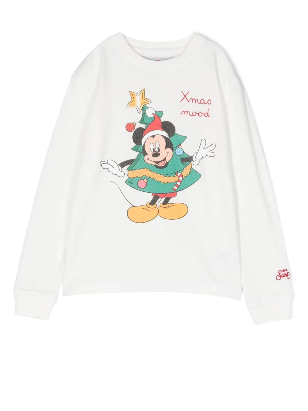 

MC2 Saint Barth Kids sudadera con estampado de Mickey Mouse - Blanco