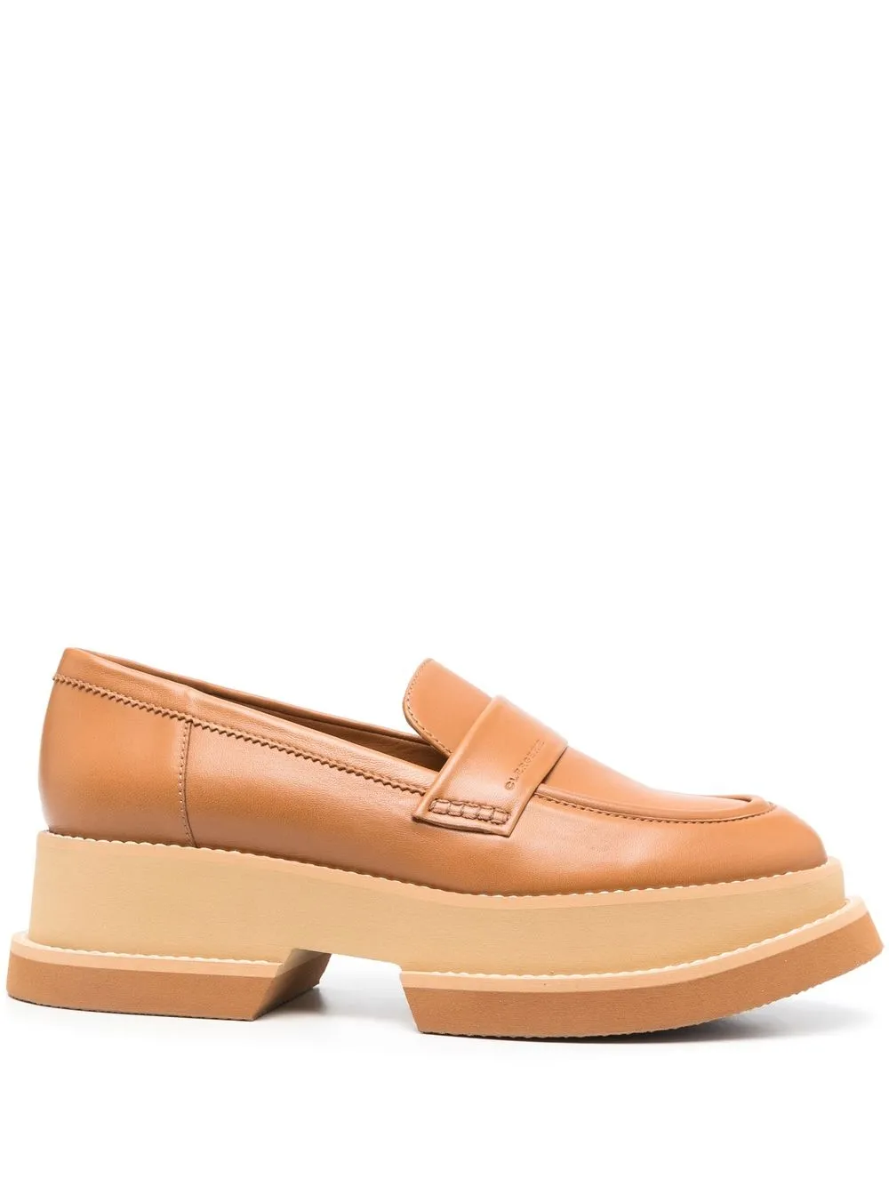 

Clergerie Banel chunky-sole leather loafers - Neutrals