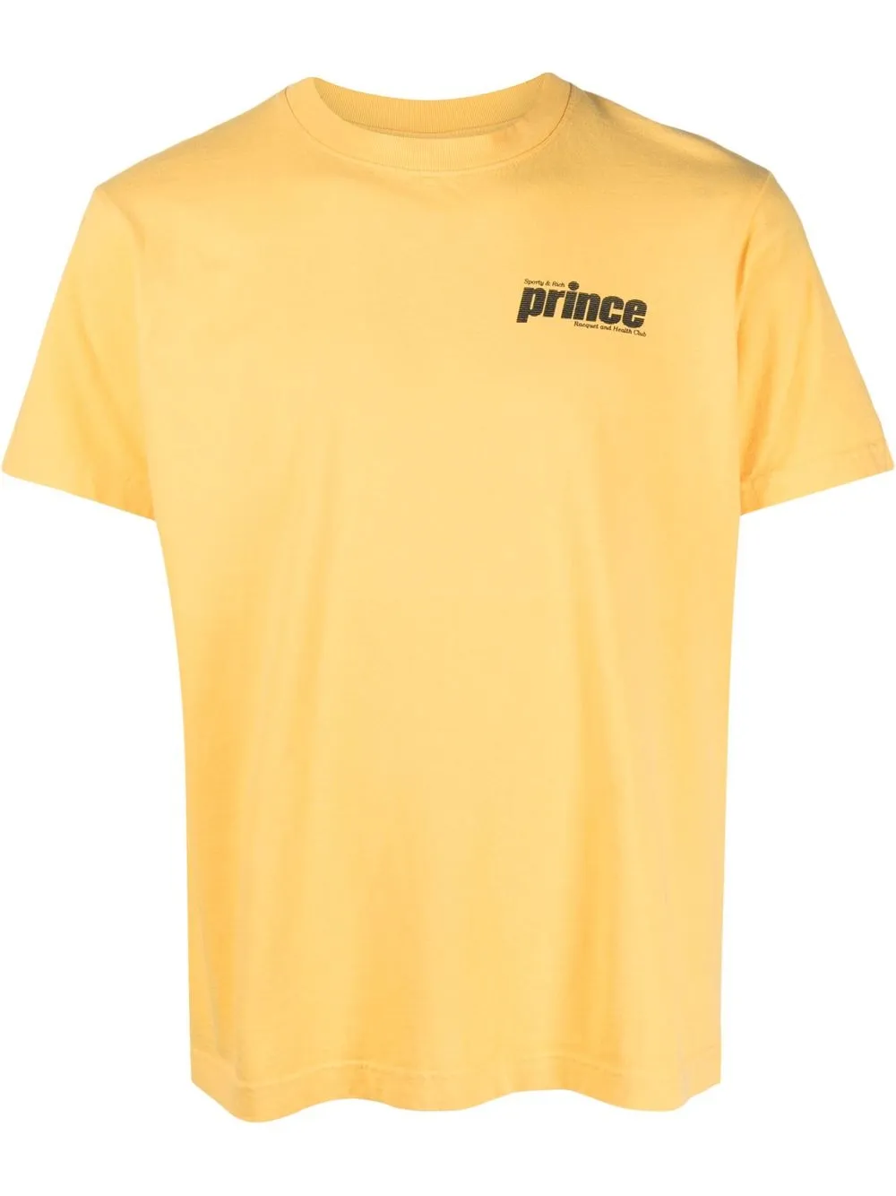 

Sporty & Rich Prince-print detail T-shirt - Yellow