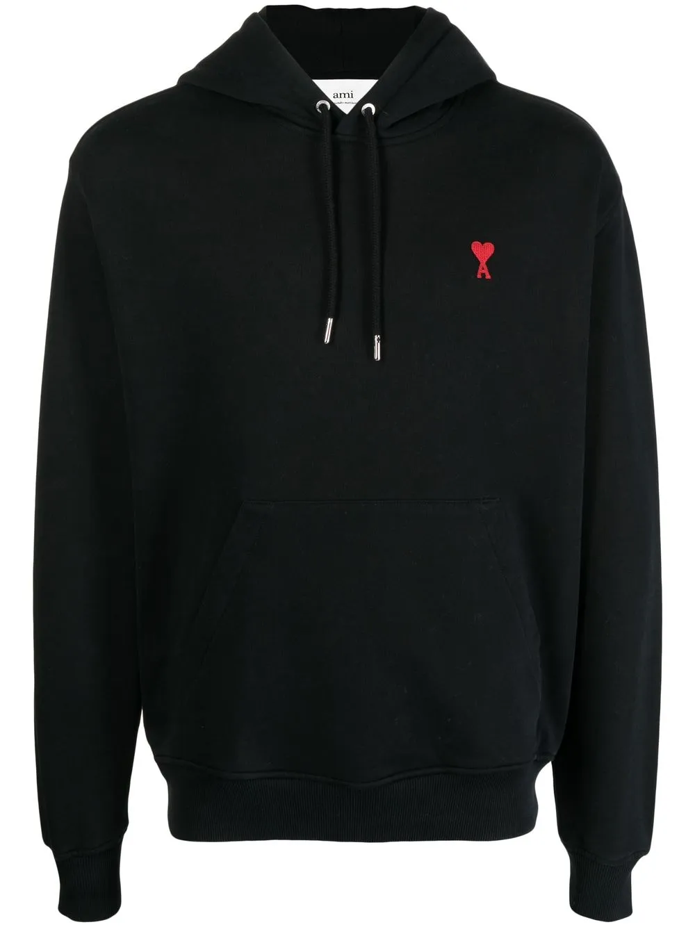

AMI Paris ADC embroidered-logo hoodie - Black