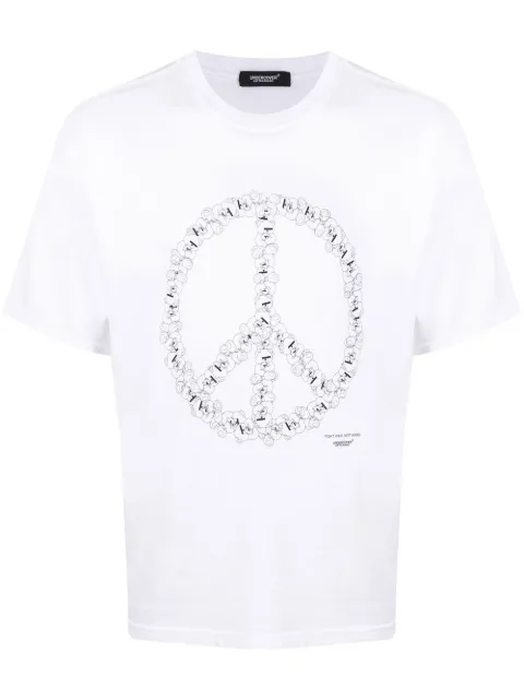 Undercover playera con estampado símbolo de la paz