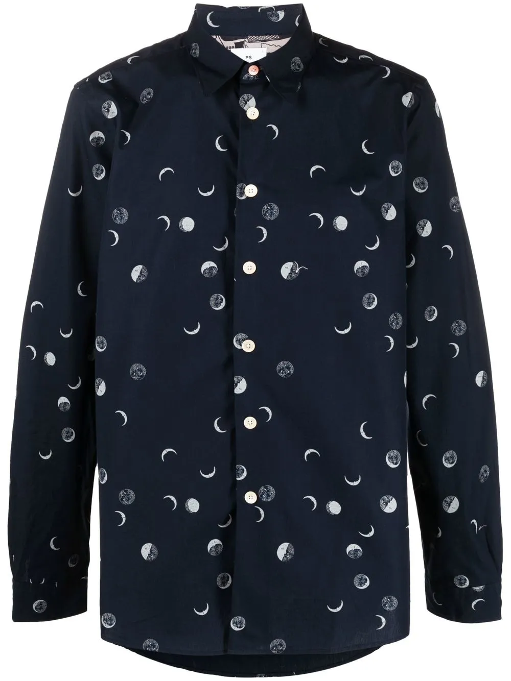 

PS Paul Smith graphic-print long-sleeve shirt - Blue