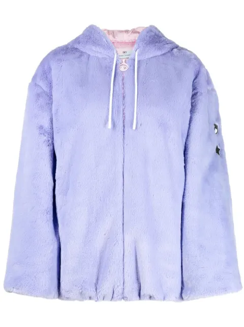 Chiara Ferragni faux-fur zip-front jacket