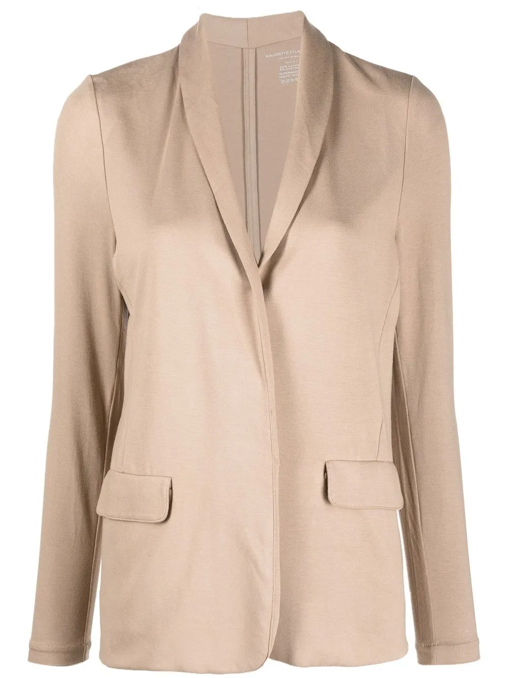 

Majestic Filatures shawl-lapel blazer - Neutrals