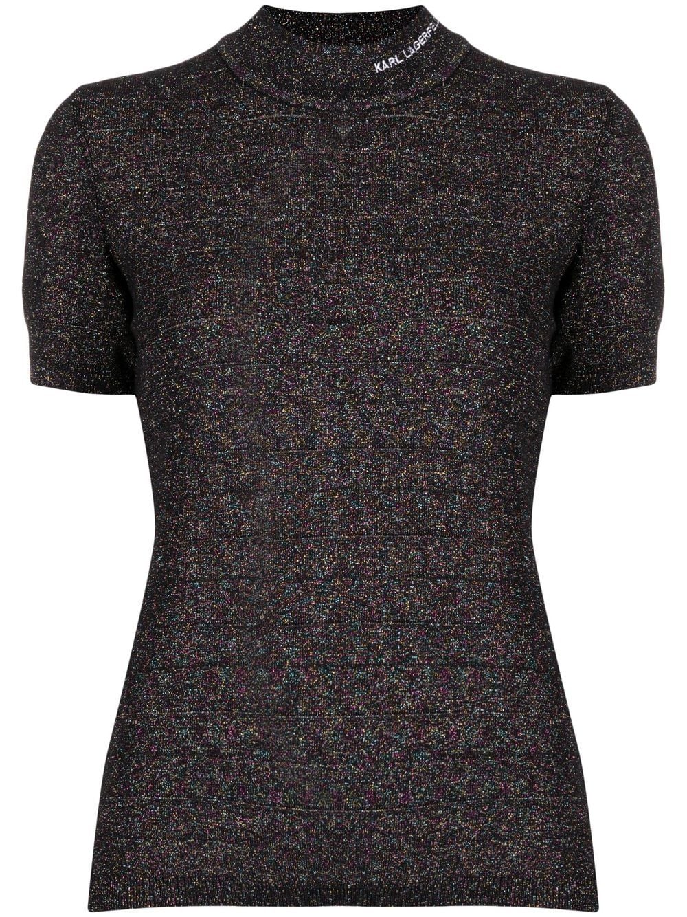 Karl Lagerfeld Lightweight Textured mock-neck Top - Farfetch