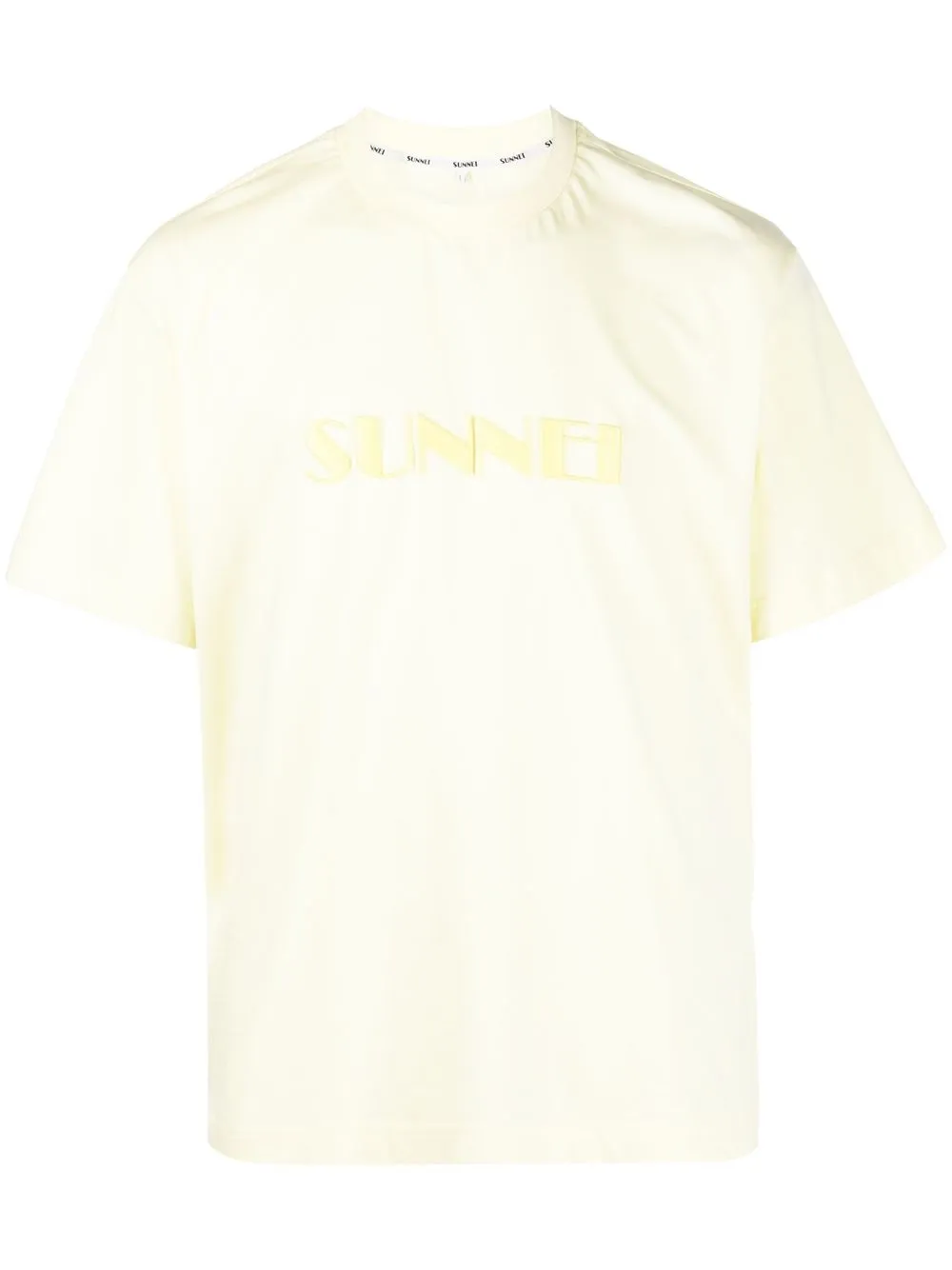 

Sunnei logo-print short-sleeved T-shirt - Amarillo