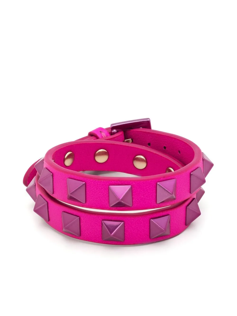 

Valentino Garavani pulsera Rockstud - Rosado