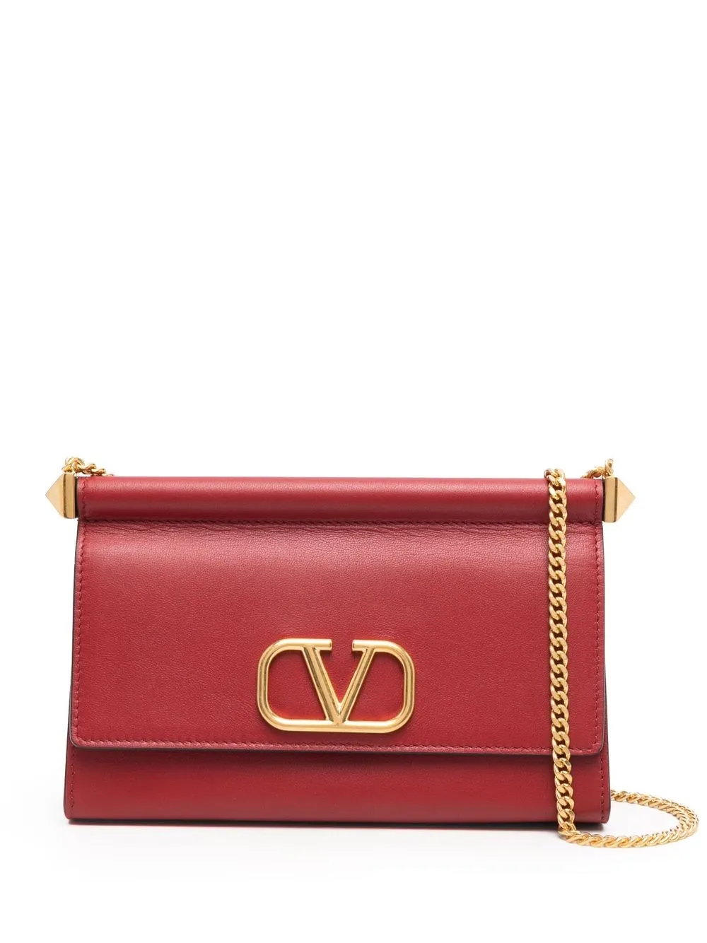 

Valentino Garavani VLogo leather crossbody bag - Red