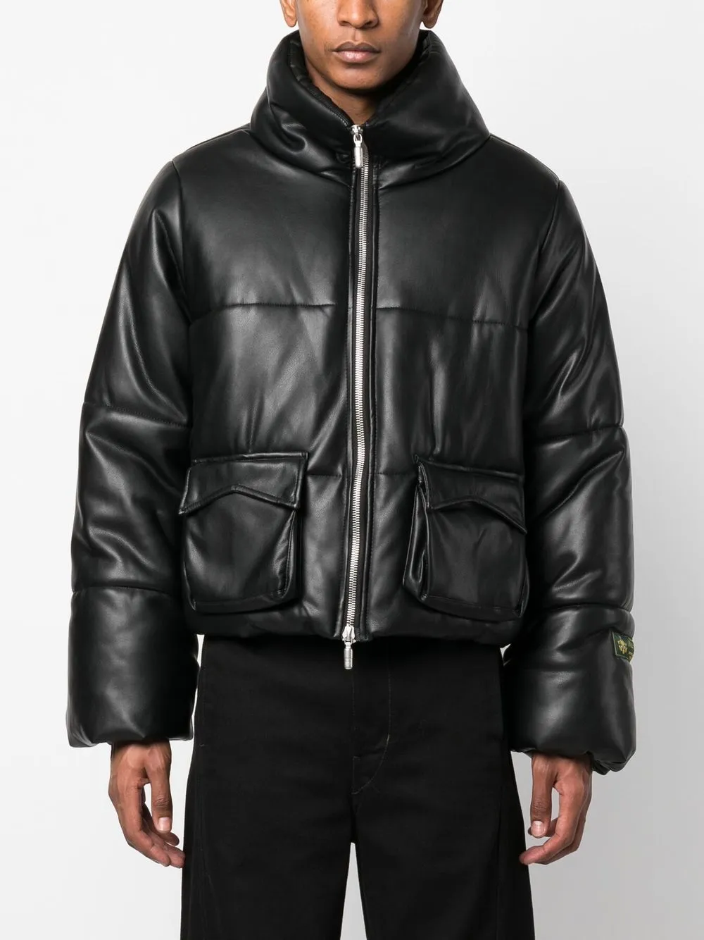 Rhude Gefütterte Jacke Mit Reißverschluss   Schwarz 