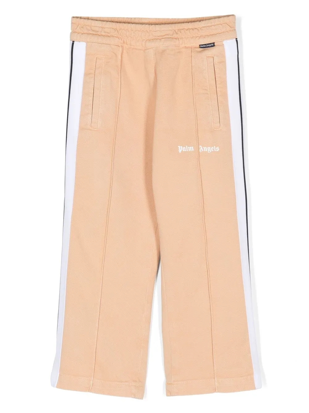 

Palm Angels Kids logo-print side-stripe trousers - Neutrals