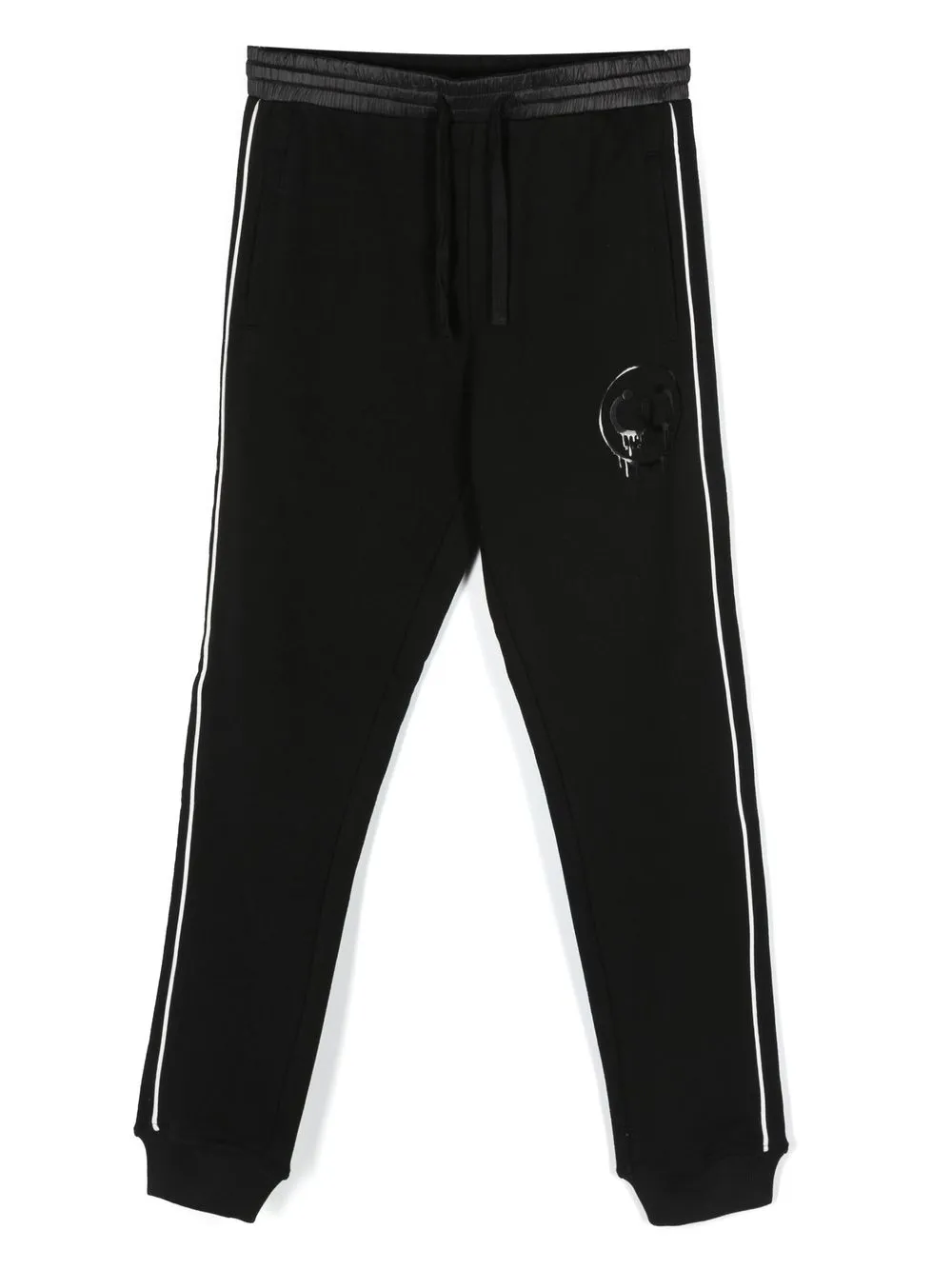 

John Richmond Junior pants con logo estampado - Negro