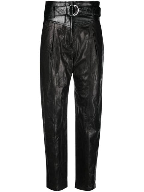 IRO - Idrani tapered-leg leather trousers